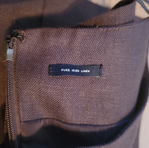 EUC Talbots Petites Chocolate Brown Sheath Dress Size 4/6P - Picture 6 of 11